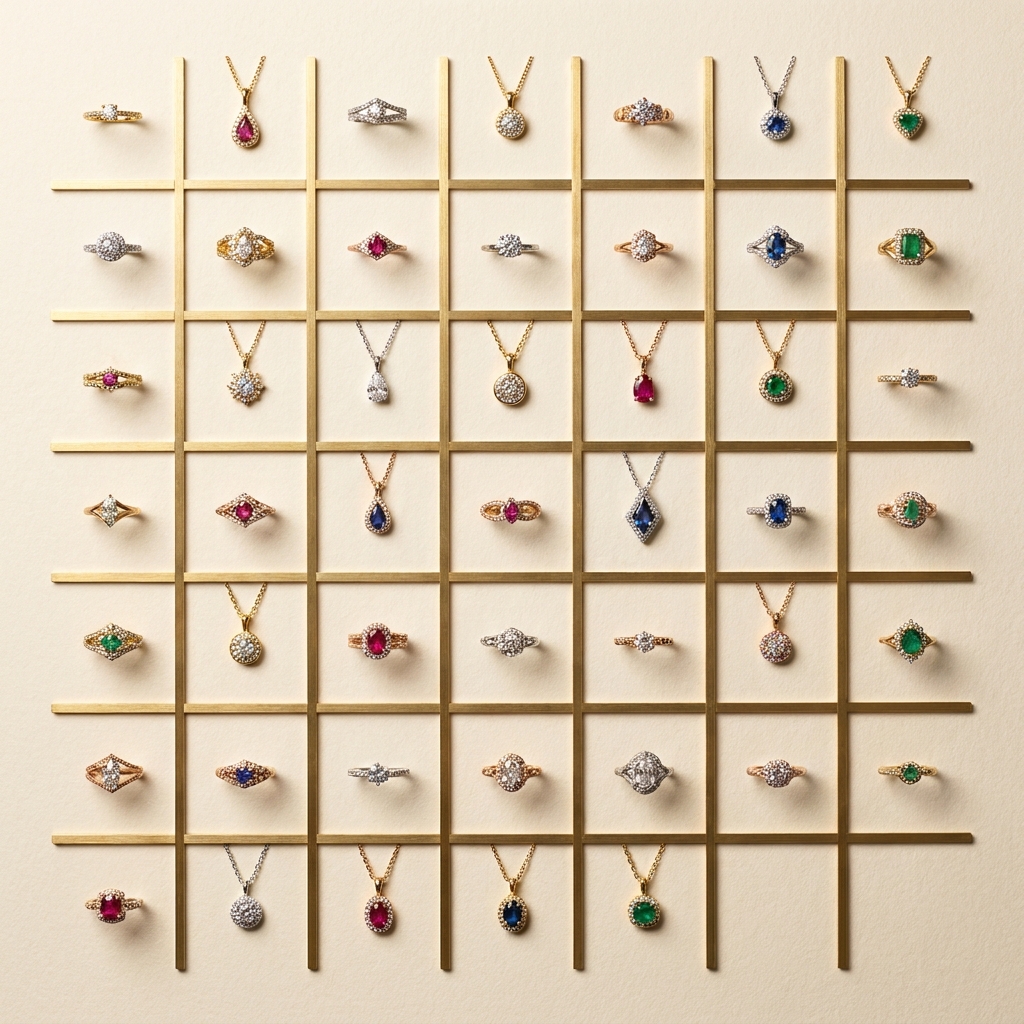 Up to 32 jewellery variations generated in one pass